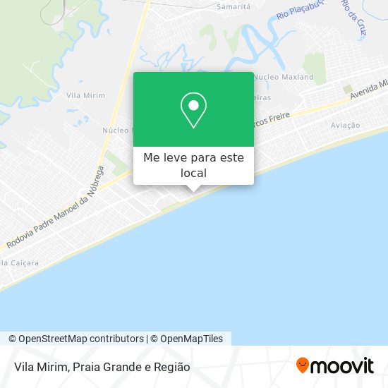 Vila Mirim mapa