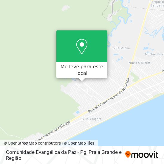 Comunidade Evangélica da Paz - Pg mapa