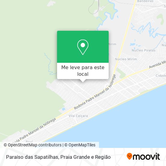 Paraíso das Sapatilhas mapa