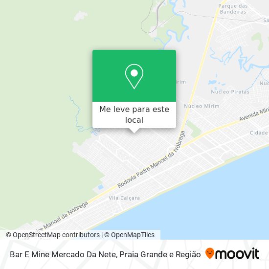 Bar E Mine Mercado Da Nete mapa