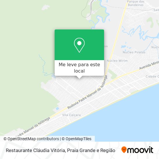 Restaurante Cláudia Vitória mapa