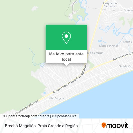 Brechó Magalião mapa