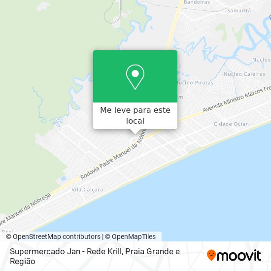Supermercado Jan - Rede Krill mapa