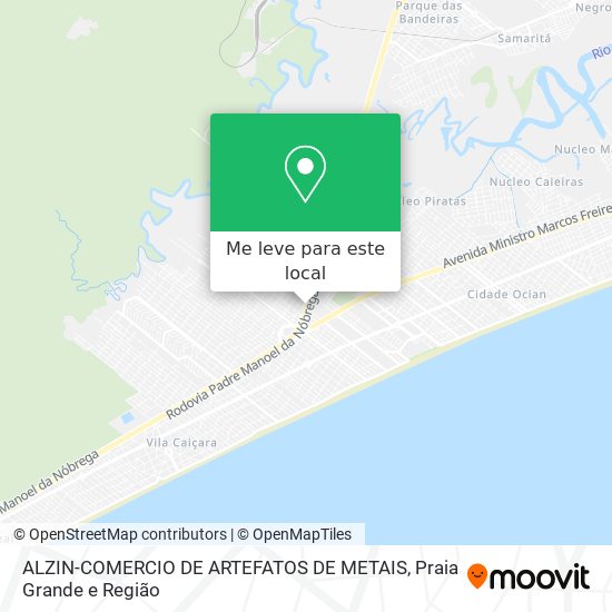 ALZIN-COMERCIO DE ARTEFATOS DE METAIS mapa