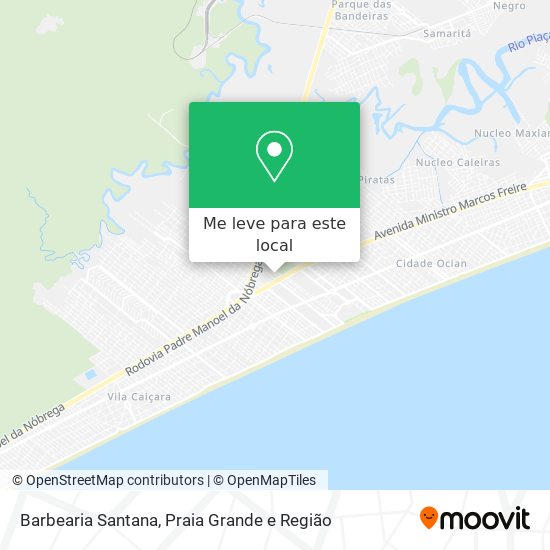 Barbearia Santana mapa