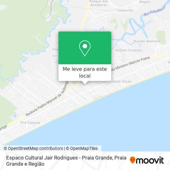 Espaco Cultural Jair Rodrigues - Praia Grande mapa
