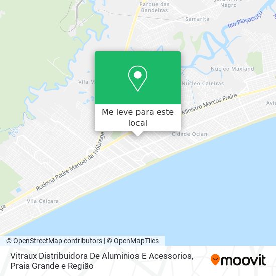 Vitraux Distribuidora De Aluminios E Acessorios mapa