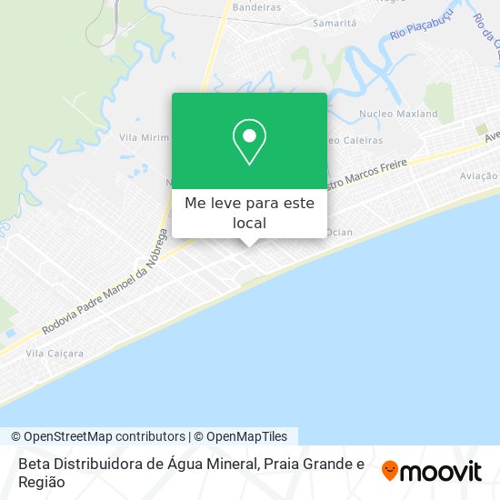 Beta Distribuidora de Água Mineral mapa