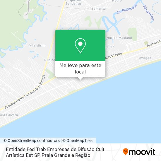 Entidade Fed Trab Empresas de Difusão Cult Artística Est SP mapa