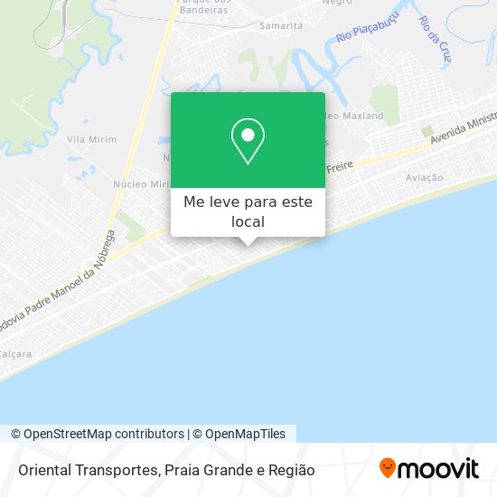 Oriental Transportes mapa