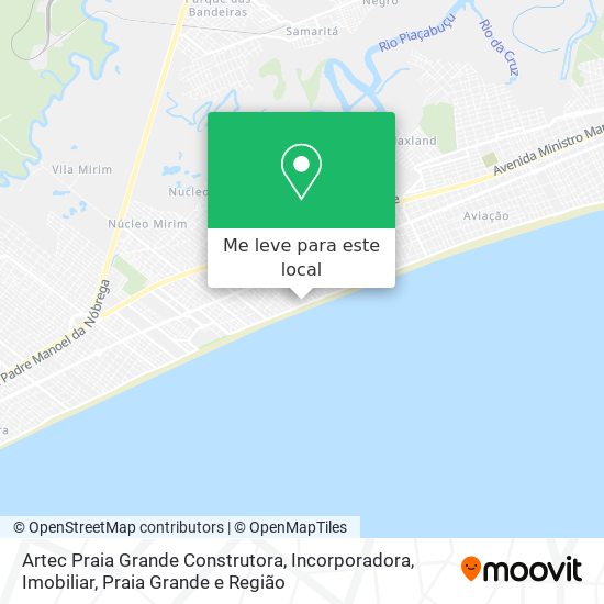 Artec Praia Grande Construtora, Incorporadora, Imobiliar mapa