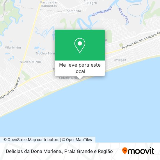 Delícias da Dona Marlene. mapa