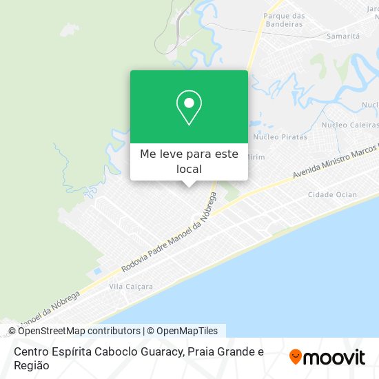 Centro Espírita Caboclo Guaracy mapa