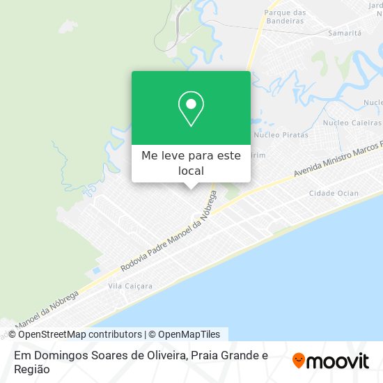 Em Domingos Soares de Oliveira mapa