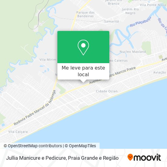 Jullia Manicure e Pedicure mapa