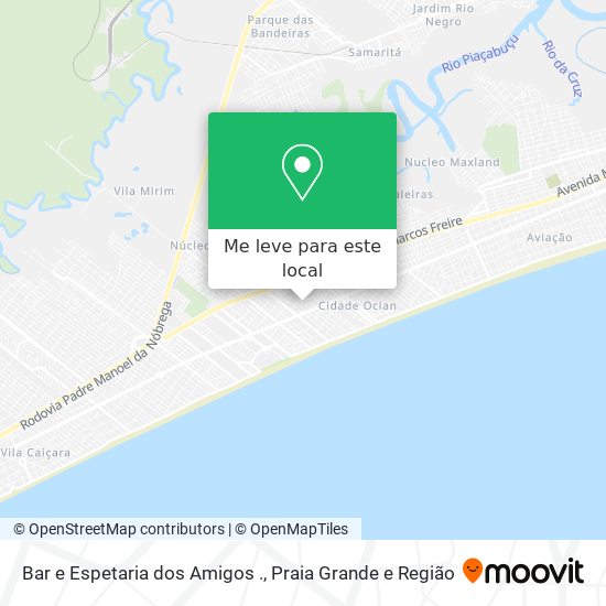 Bar e Espetaria dos Amigos . mapa