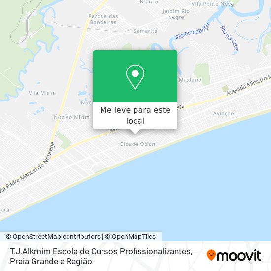 T.J.Alkmim Escola de Cursos Profissionalizantes mapa