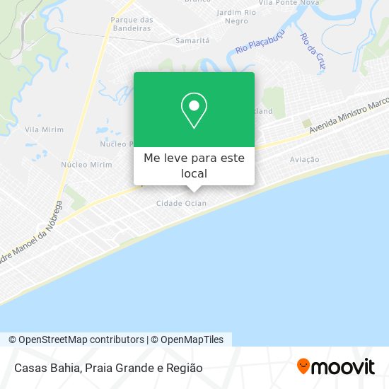 Casas Bahia mapa