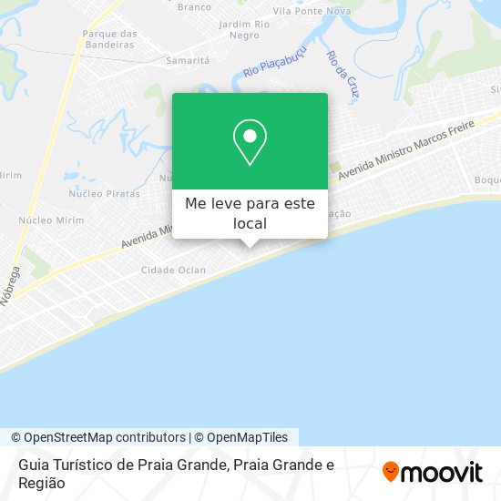 Guia Turístico de Praia Grande mapa