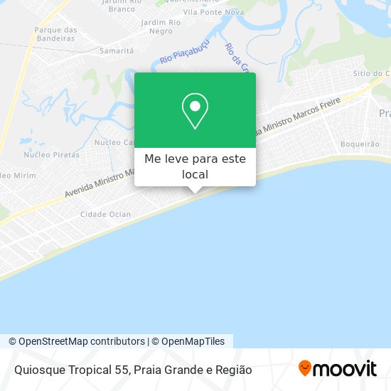 Quiosque Tropical 55 mapa