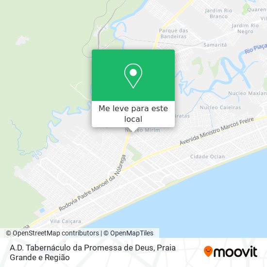 A.D. Tabernáculo da Promessa de Deus mapa