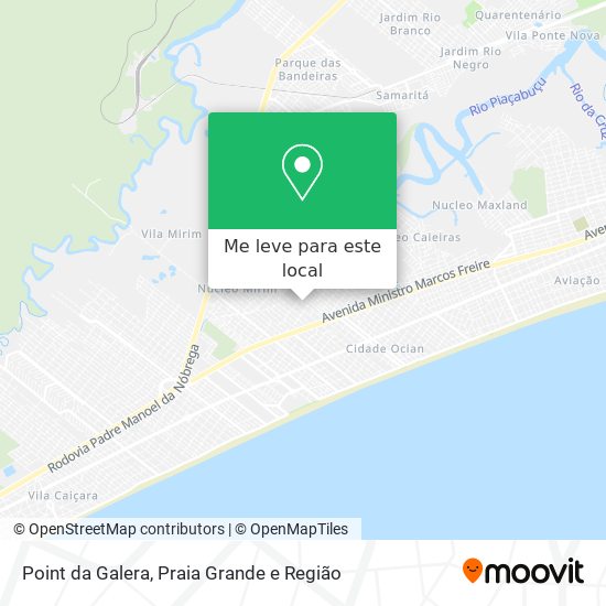 Point da Galera mapa