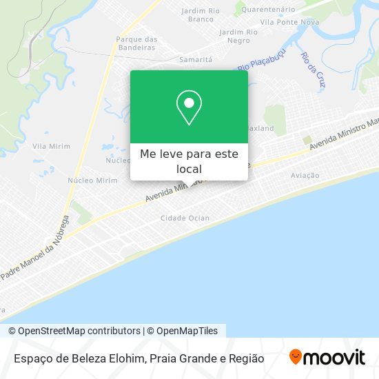 Espaço de Beleza Elohim mapa