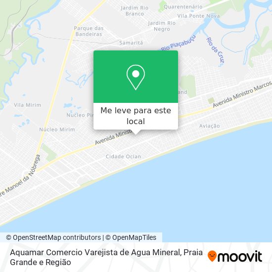 Aquamar Comercio Varejista de Agua Mineral mapa