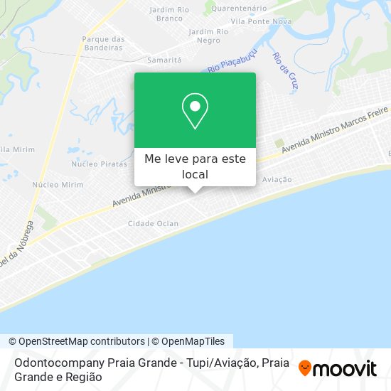 Odontocompany Praia Grande - Tupi / Aviação mapa