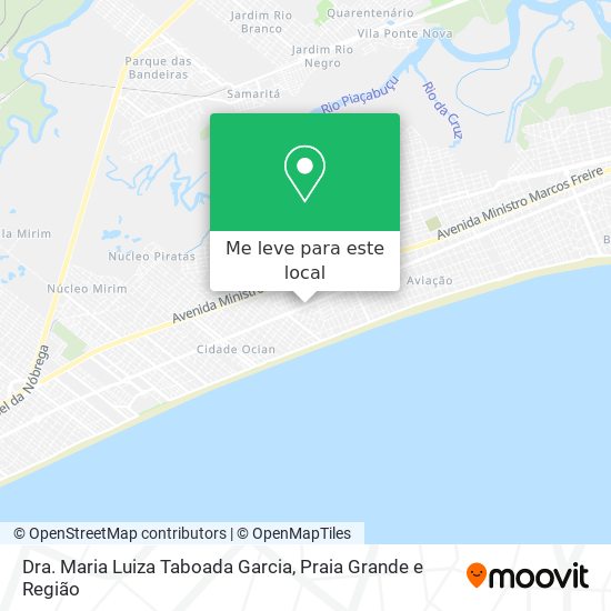 Dra. Maria Luiza Taboada Garcia mapa