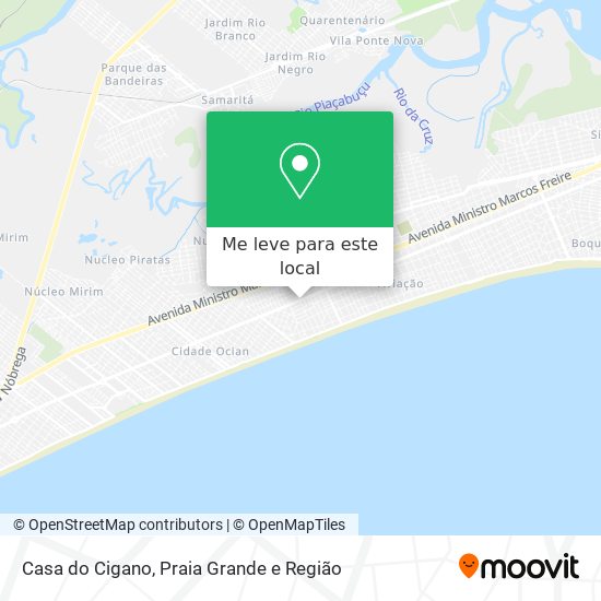 Casa do Cigano mapa