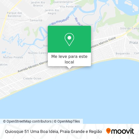 Quiosque 51 Uma Boa Idéia mapa