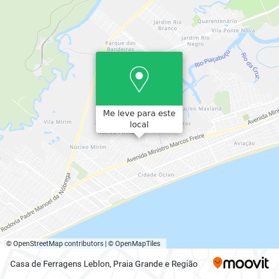 Casa de Ferragens Leblon mapa