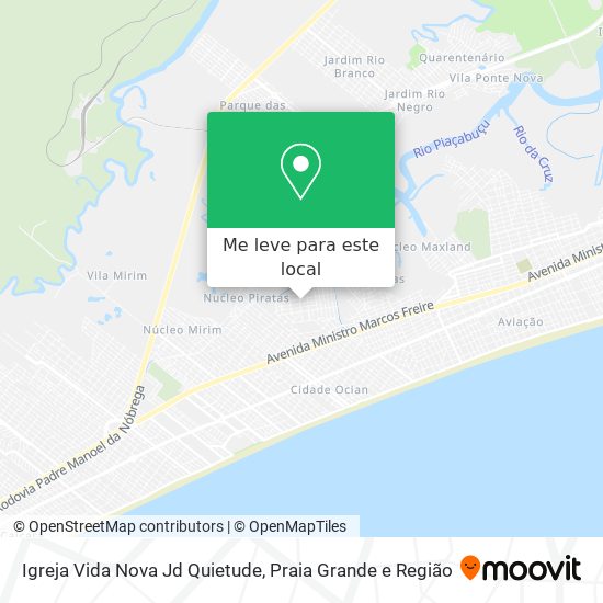 Igreja Vida Nova Jd Quietude mapa
