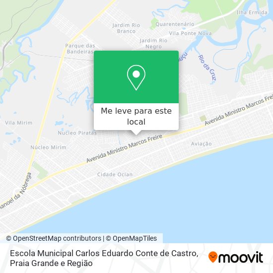 Escola Municipal Carlos Eduardo Conte de Castro mapa