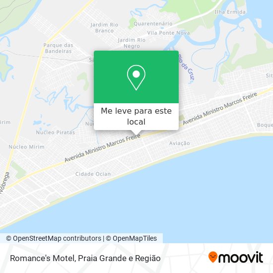 Romance's Motel mapa
