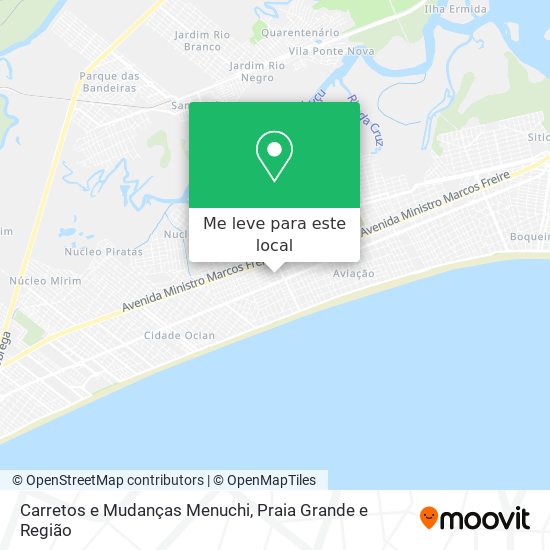 Carretos e Mudanças Menuchi mapa