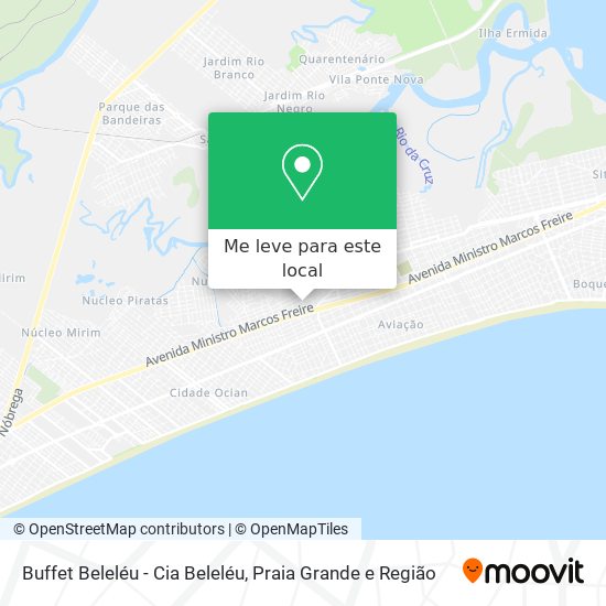 Buffet Beleléu - Cia Beleléu mapa