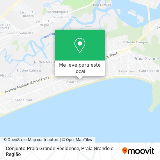 Conjunto Praia Grande Residence mapa