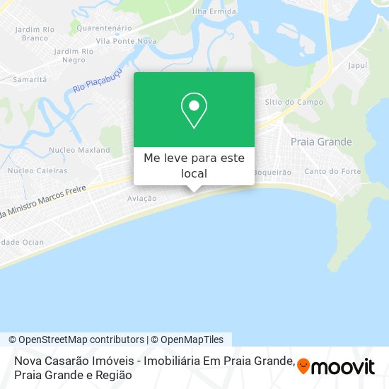 Nova Casarão Imóveis - Imobiliária Em Praia Grande mapa