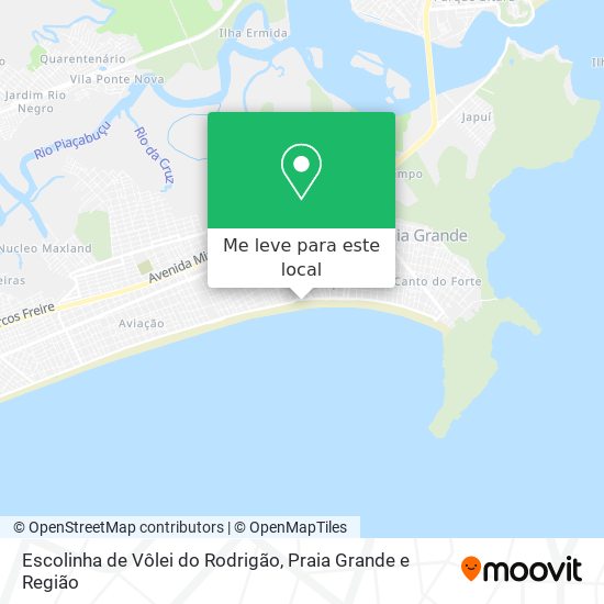 Escolinha de Vôlei do Rodrigão mapa