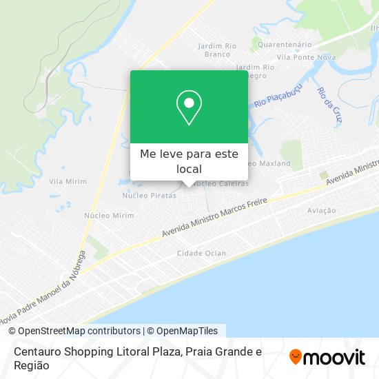 Centauro Shopping Litoral Plaza mapa