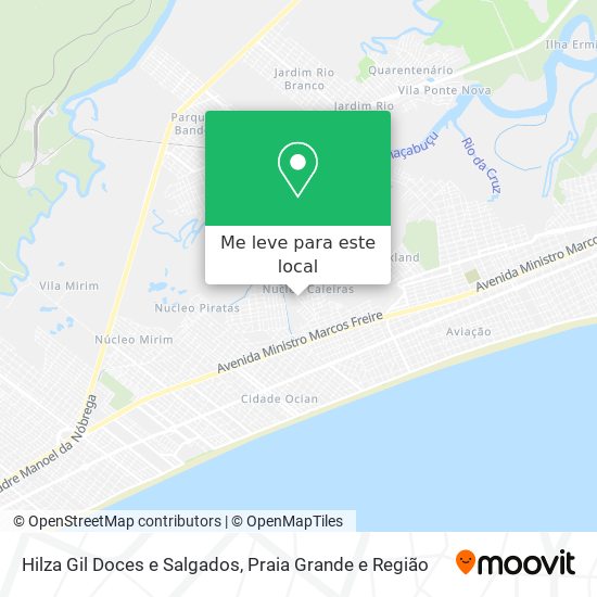 Hilza Gil Doces e Salgados mapa