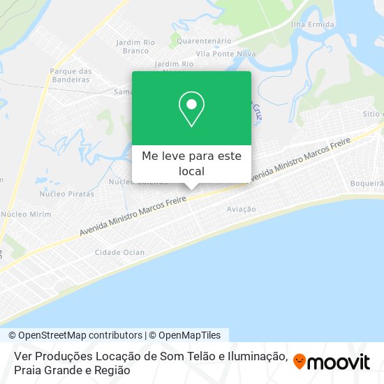 Ver Produções Locação de Som Telão e Iluminação mapa