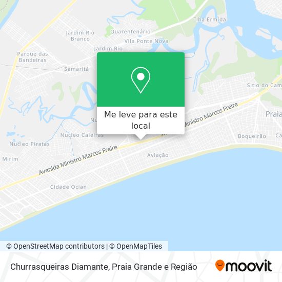 Churrasqueiras Diamante mapa