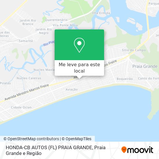 HONDA-CB AUTOS (FL) PRAIA GRANDE mapa