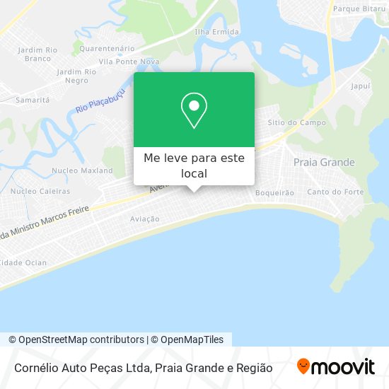 Cornélio Auto Peças Ltda mapa