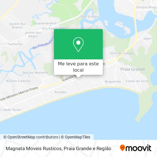 Magnata Moveis Rusticos mapa