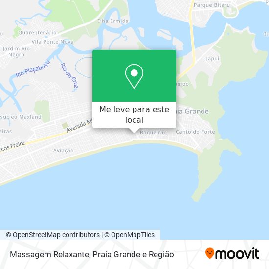 Massagem Relaxante mapa