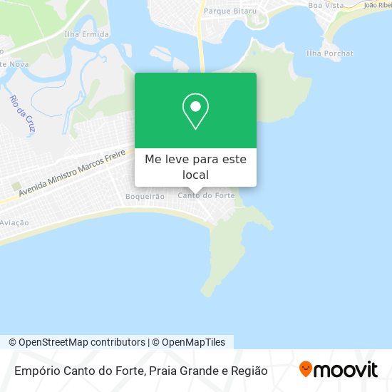Empório Canto do Forte mapa